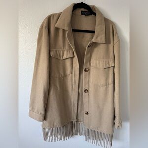 Tan Fringe Jacket